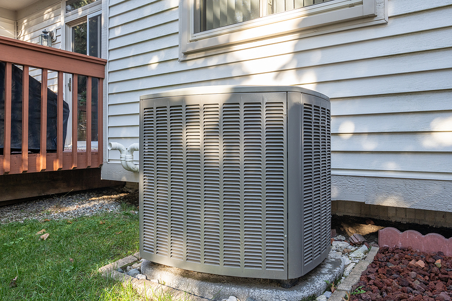 Outdoor AC unit for cooling home